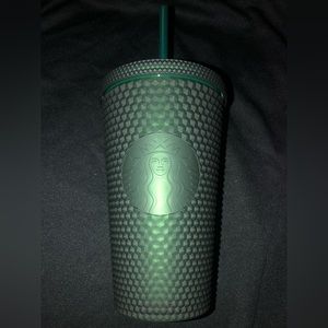 Starbucks Hunter Green Studded 16oz Tumbler
